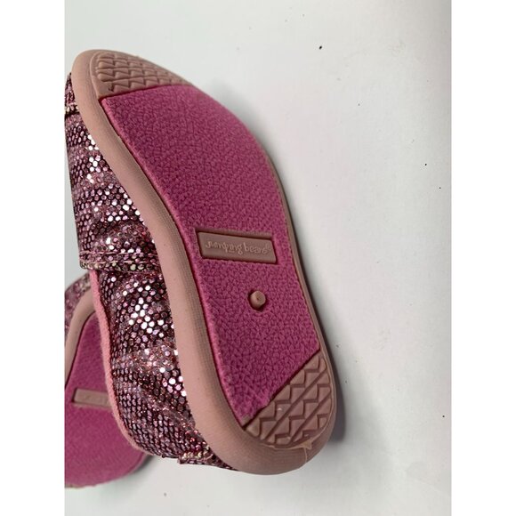 Jumping Beans Toddler Girls Size 5 Pink Sequin Shoes Flat Slip On Loafer Shoes S - Picture 4 of 6